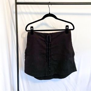 Free People black lace up skirt